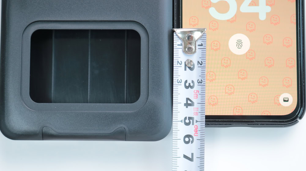 下部が見える範囲