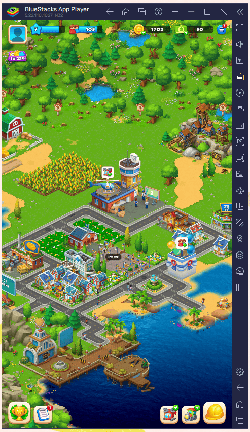 BlueStacksのプレイ画面