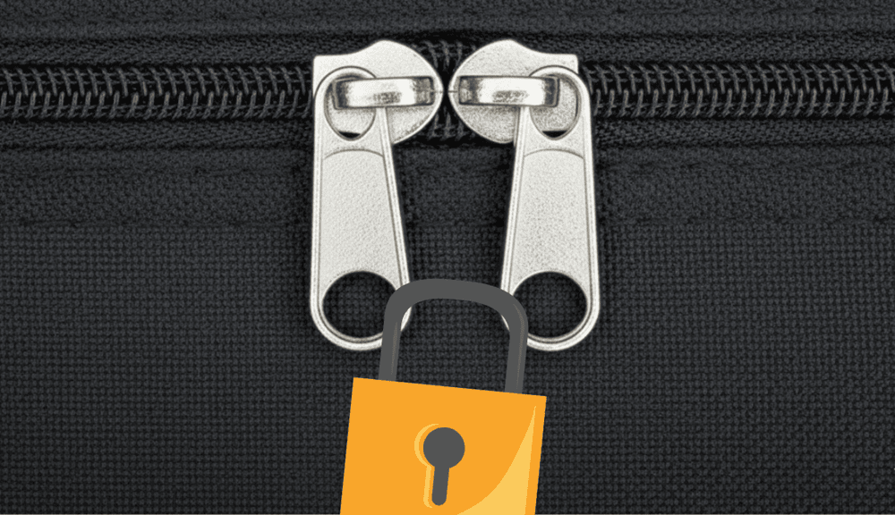 南京錠を付けるイメージ