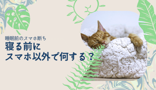 寝る前にスマホ以外で何するのか知りたい！スマホを手放しつつ暇を潰せる方法4つ