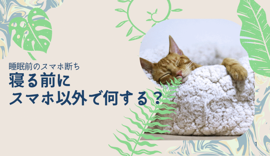 寝る前にスマホ以外で何するのか知りたい!スマホを手放しつつ暇を潰せる方法4つ
